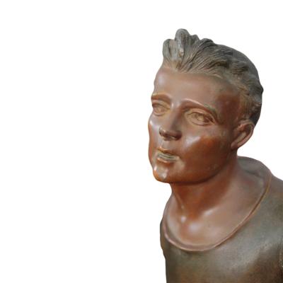 Marcel Debut Bronze sculpture of a male athlete