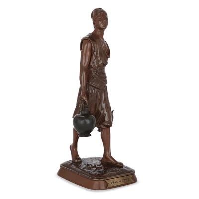 Marcel Debut Two Orientalist style patinated bronze maquettes by Marcel D but