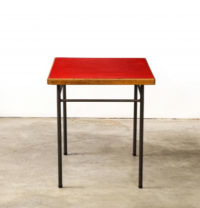 Marcel Gascoin Elm Steel and Laminate Desk by Marcel Gascoin for Universitaire dAntony