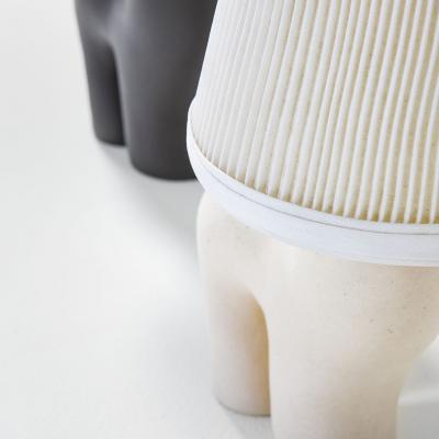 Marcel Giraud Marcel Giraud Vallauris Pair of table lamps in ceramic fabric 60s