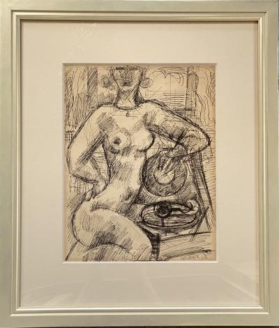 Marcel Gromaire Nu Avec Phonographe