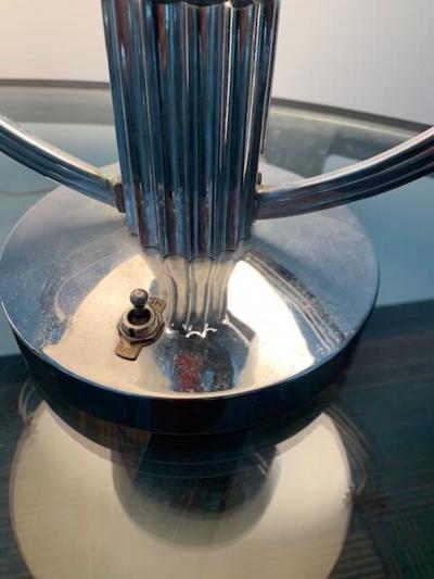 Marcel Louis Baugniet Pair of Modernist Table Lamps by Marcel Louis Baugniet for Damon 1930s Art Deco