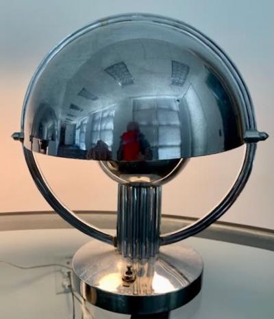 Marcel Louis Baugniet Pair of Modernist Table Lamps by Marcel Louis Baugniet for Damon 1930s Art Deco