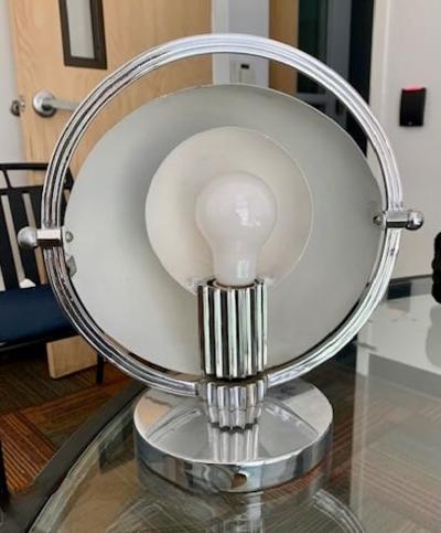 Marcel Louis Baugniet Pair of Modernist Table Lamps by Marcel Louis Baugniet for Damon 1930s Art Deco