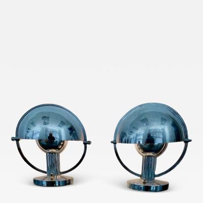 Marcel Louis Baugniet Pair of Modernist Table Lamps by Marcel Louis Baugniet for Damon 1930s Art Deco