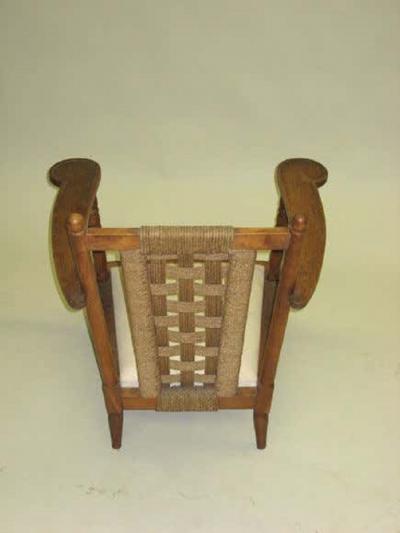 Marcel Louis Baugniet Rare Belgian Mid Century Modern Fireside Lounge Chair by Marcel Baugniet