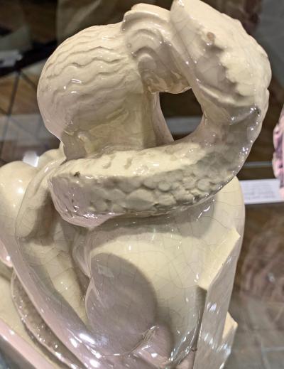 Marcel Merignargues Eve and the Serpent by Marcel Merignargues 1884 1965 France ceramic