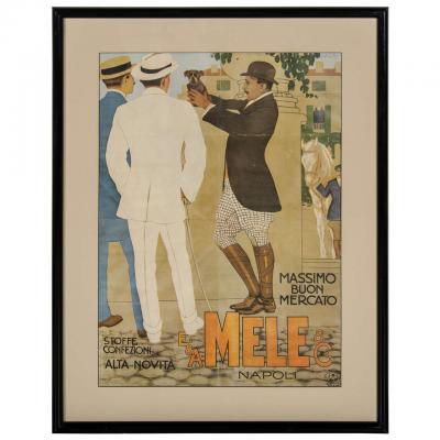 Marcello Dudovich Belle Epoque Italian Fashion Art Lithographic Poster by Marcello Dudovich