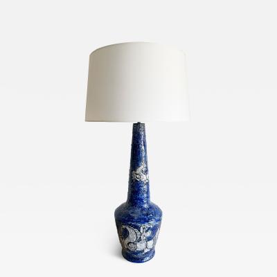 Marcello Fantoni LARGE BLUE MARCELLO FANTONI LAMP