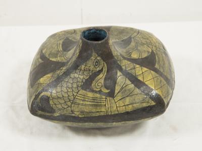 Marcello Fantoni Marcello Fantoni Ceramic vase with Etruscan inspiration circa 1960