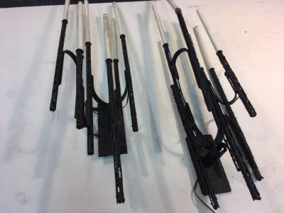 Marcello Fantoni Marcello Fantoni Pair of Large Brutalist Sconces