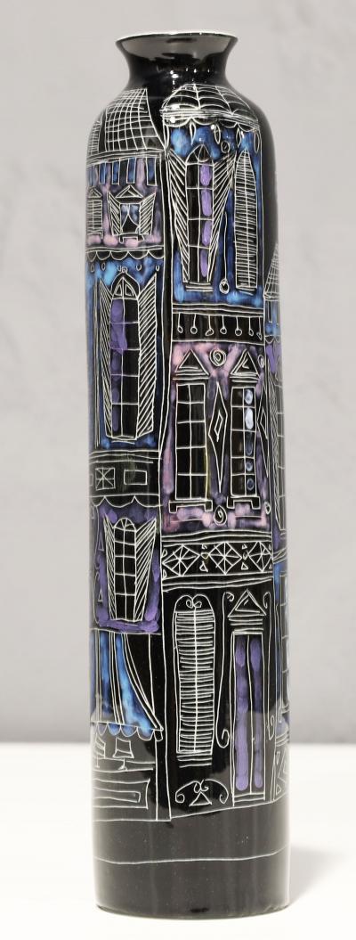 Marcello Fantoni Marcello Fantoni for Raymor Glazed Ceramic Vase Signed
