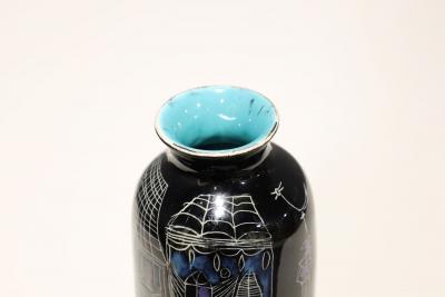 Marcello Fantoni Marcello Fantoni for Raymor Glazed Ceramic Vase Signed