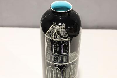 Marcello Fantoni Marcello Fantoni for Raymor Glazed Ceramic Vase Signed