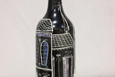 Marcello Fantoni Marcello Fantoni for Raymor Glazed Ceramic Vase Signed