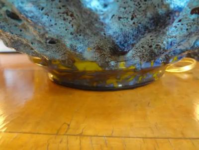 Marcello Fantoni Midcentury Glazed Pottery Artichoke Lamp