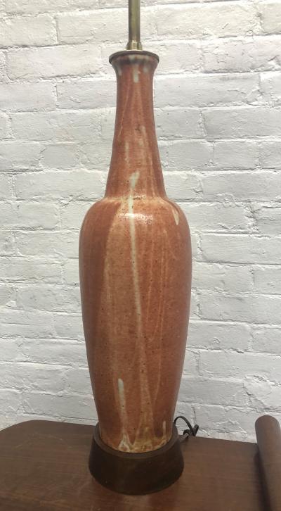 Marcello Fantoni Pair of Ceramic Italian Lamps by Marcello Fantoni for Raymor