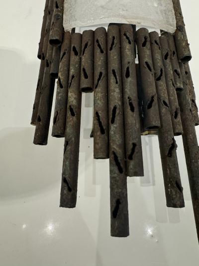 Marcello Fantoni Pair of Italian 1960s Large Fantoni Mid Century Wall Lights