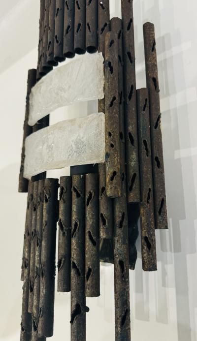 Marcello Fantoni Pair of Italian 1960s Large Fantoni Mid Century Wall Lights