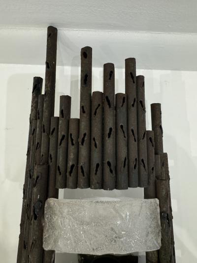 Marcello Fantoni Pair of Italian 1960s Large Fantoni Mid Century Wall Lights