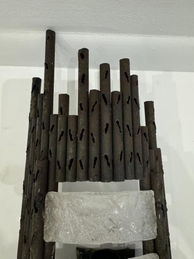 Marcello Fantoni Pair of Italian 1960s Large Fantoni Mid Century Wall Lights