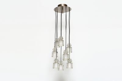 Marco Zanuso Cascading chandelier by Marco Zanuso for Oluce