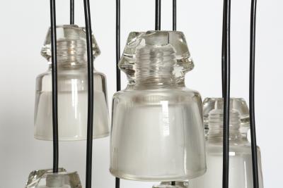 Marco Zanuso Cascading chandelier by Marco Zanuso for Oluce