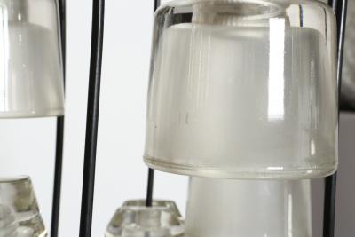 Marco Zanuso Cascading chandelier by Marco Zanuso for Oluce