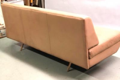Marco Zanuso Italian Midcentury Sleep o Matic Leather Sofa Couch Marco Zanuso Arflex