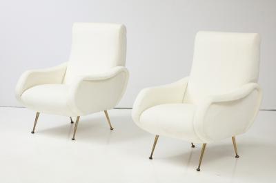Marco Zanuso Lady Style Pair of Lounge Chairs Italy circa 1955