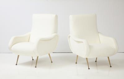 Marco Zanuso Lady Style Pair of Lounge Chairs Italy circa 1955