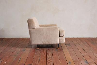 Marco Zanuso Large Marco Zanuso Armchairs with Walnut Feet