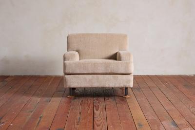 Marco Zanuso Large Marco Zanuso Armchairs with Walnut Feet