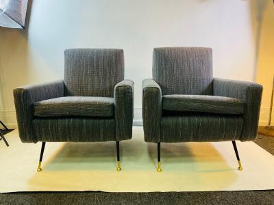 Marco Zanuso MID CENTURY MODERN ITALIAN ARMCHAIRS DESIGNED BY MARCO ZANUSO