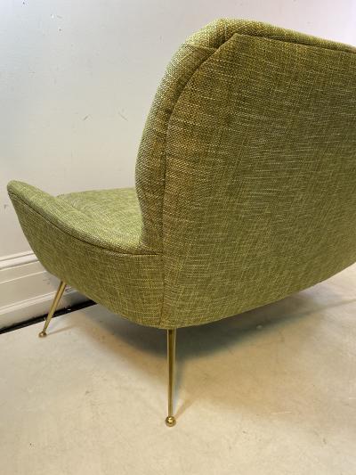 Marco Zanuso MID CENTURY MODERNIST BRASS LEG ITALIAN SETTEE ATTRIBUTED TO MARCO ZANUSO