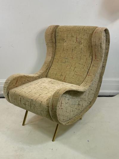 Marco Zanuso MODERNIST PAIR OF MARCO ZANUSO STYLE LOUNGE CHAIRS