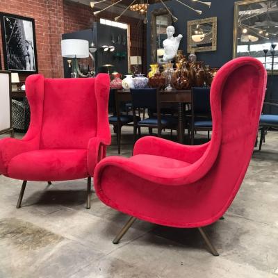 Marco Zanuso Marco Zanuso Senior Armchairs 1950 1960 for Arflex