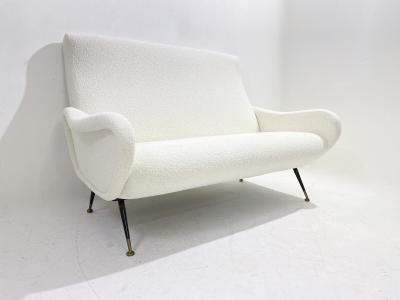 Marco Zanuso Mid Century Italian Sofa in the Style of Marco Zanuso