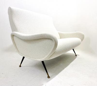 Marco Zanuso Mid Century Italian Sofa in the Style of Marco Zanuso