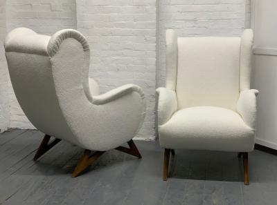 Marco Zanuso Pair of 1960s Italian Lounge Chairs