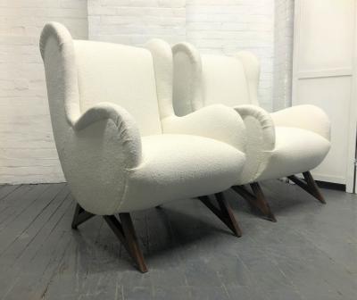 Marco Zanuso Pair of 1960s Italian Lounge Chairs