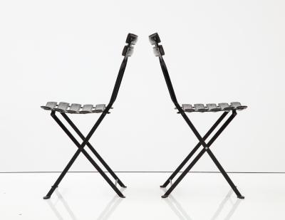 Marco Zanuso Pair of Folding Chairs by Marco Zanuso for Zanini