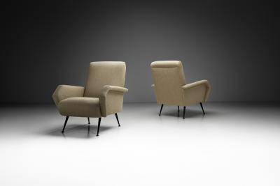 Marco Zanuso Pair of Italian Armchairs in the manner of Marco Zanuso Italy 1960s