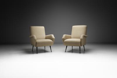 Marco Zanuso Pair of Italian Armchairs in the manner of Marco Zanuso Italy 1960s