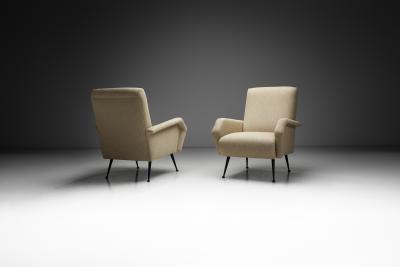 Marco Zanuso Pair of Italian Armchairs in the manner of Marco Zanuso Italy 1960s