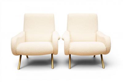 Marco Zanuso Pair of Lady Lounge Chairs by Marco Zanuso Italy 1960s