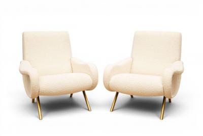Marco Zanuso Pair of Lady Lounge Chairs by Marco Zanuso Italy 1960s