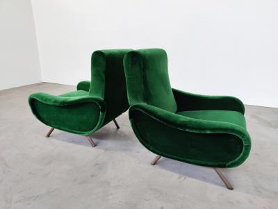 Marco Zanuso Pair of Mid Century Lady Armchairs by Marco Zanuso for Arflex