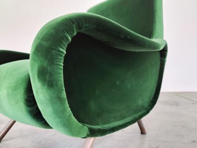 Marco Zanuso Pair of Mid Century Lady Armchairs by Marco Zanuso for Arflex