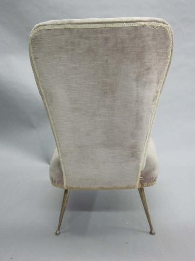 Marco Zanuso Pair of Mid Century Modern Slipper or Lounge Chairs Attributed to Marco Zanuso